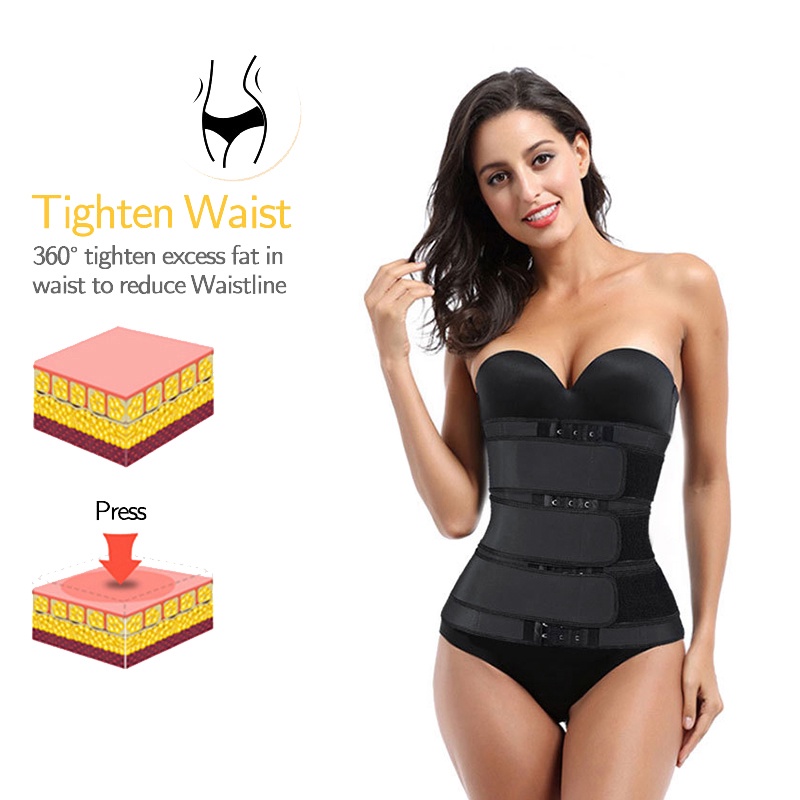 Đai Nịt Bụng Định Hình Eo Thon Màu Đen Size XL
