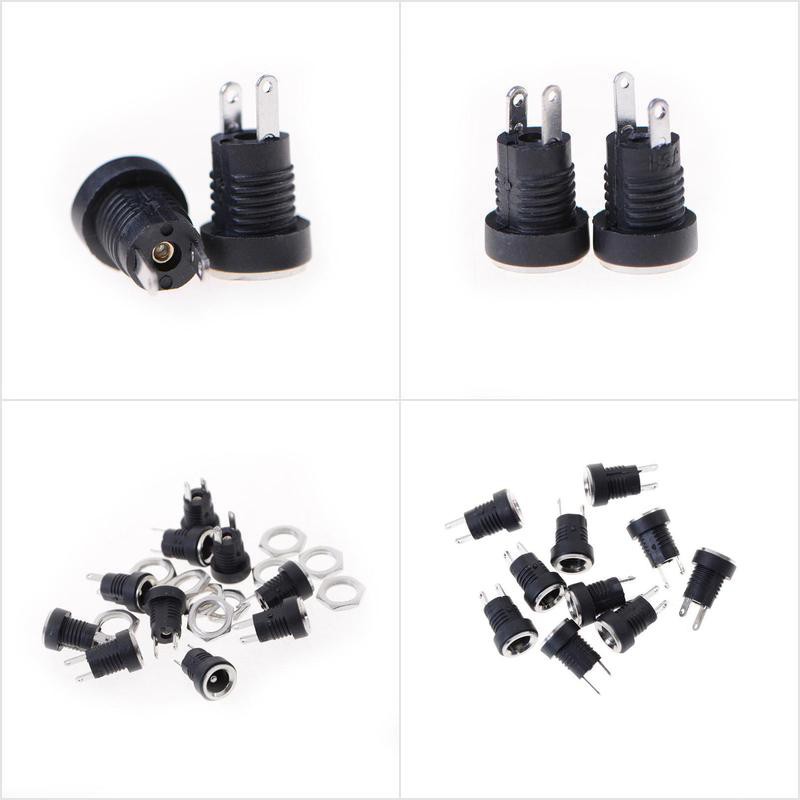 Set 10 Đầu Nối Nguồn Dc-022B 5.5x2.1mm