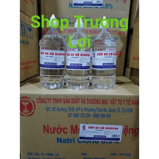 Cồn Y Tế 70 - 90 độ Chai 1 Lít Có Vòi Xịt Bidopha