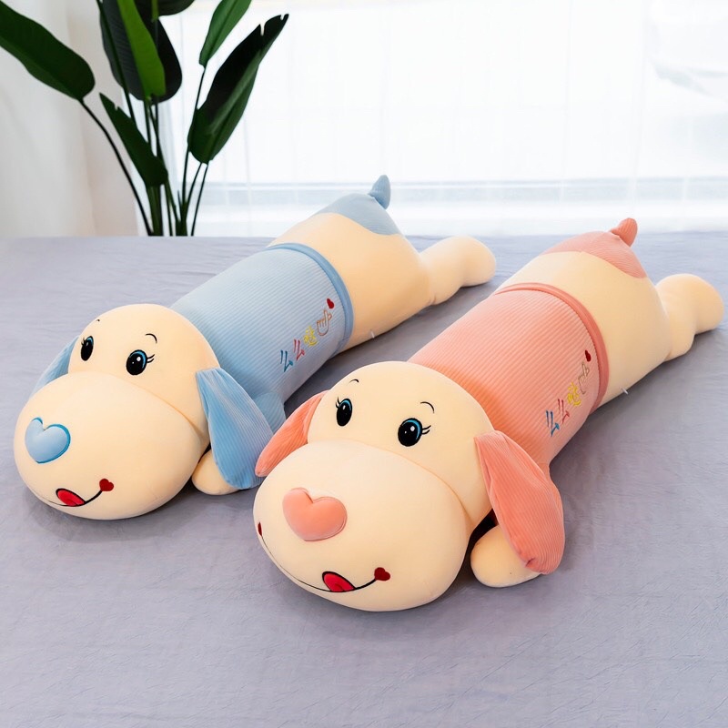 [ HOT trend ] Gấu Bông Chó Mũi Tim Cực trend -Thú Nhồi Bông Búp Bê Siêu Dễ Thương 2 màu xanh hồng 90cm-110cm-140cm MỚI