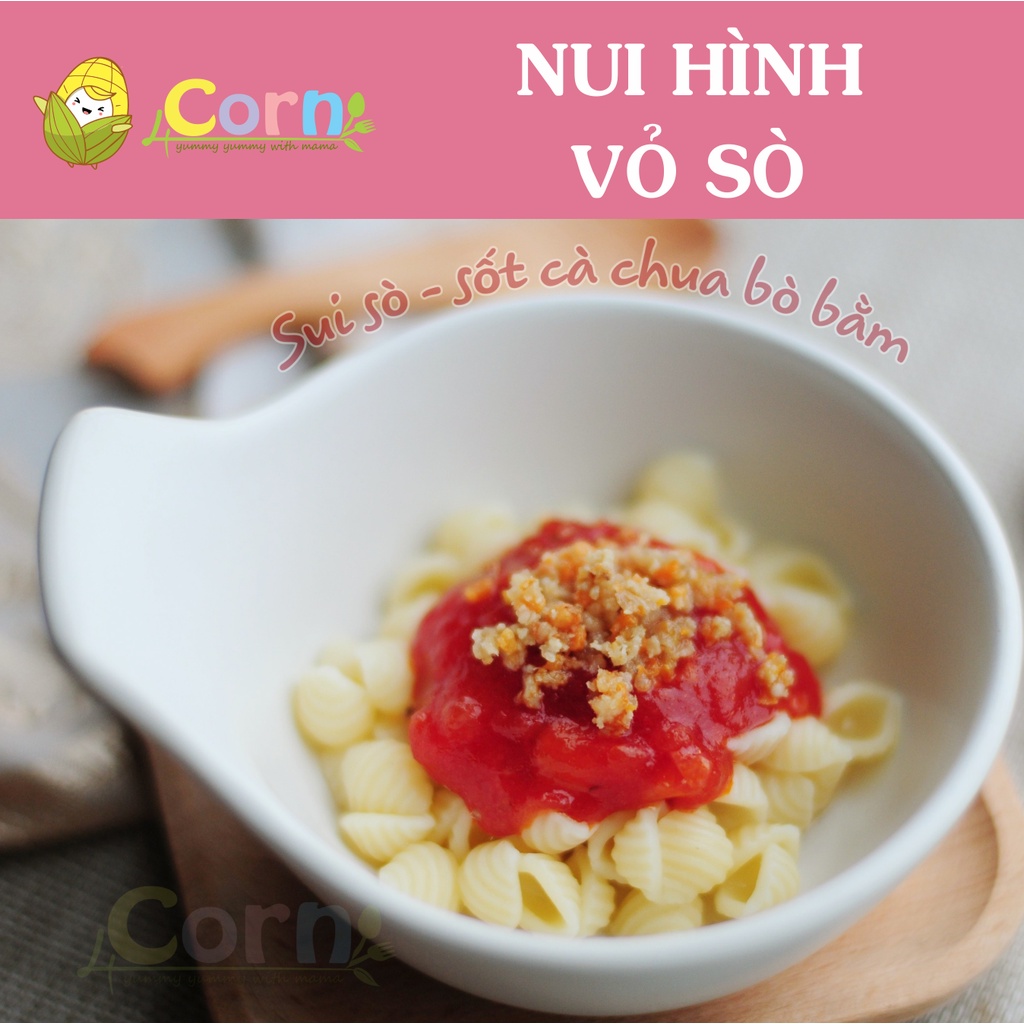 Nui hình vỏ sò hữu cơ Bio Junior - Cho bé 8m+