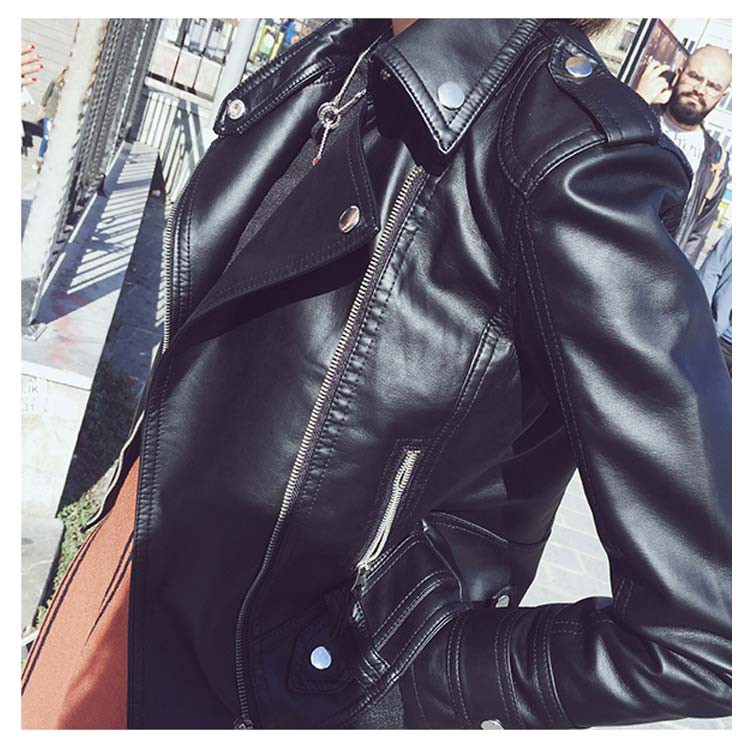 Áo khoác da nữ dáng ngắn siêu đẹp AT21, Chất da siêu mềm đẹp | BigBuy360 - bigbuy360.vn