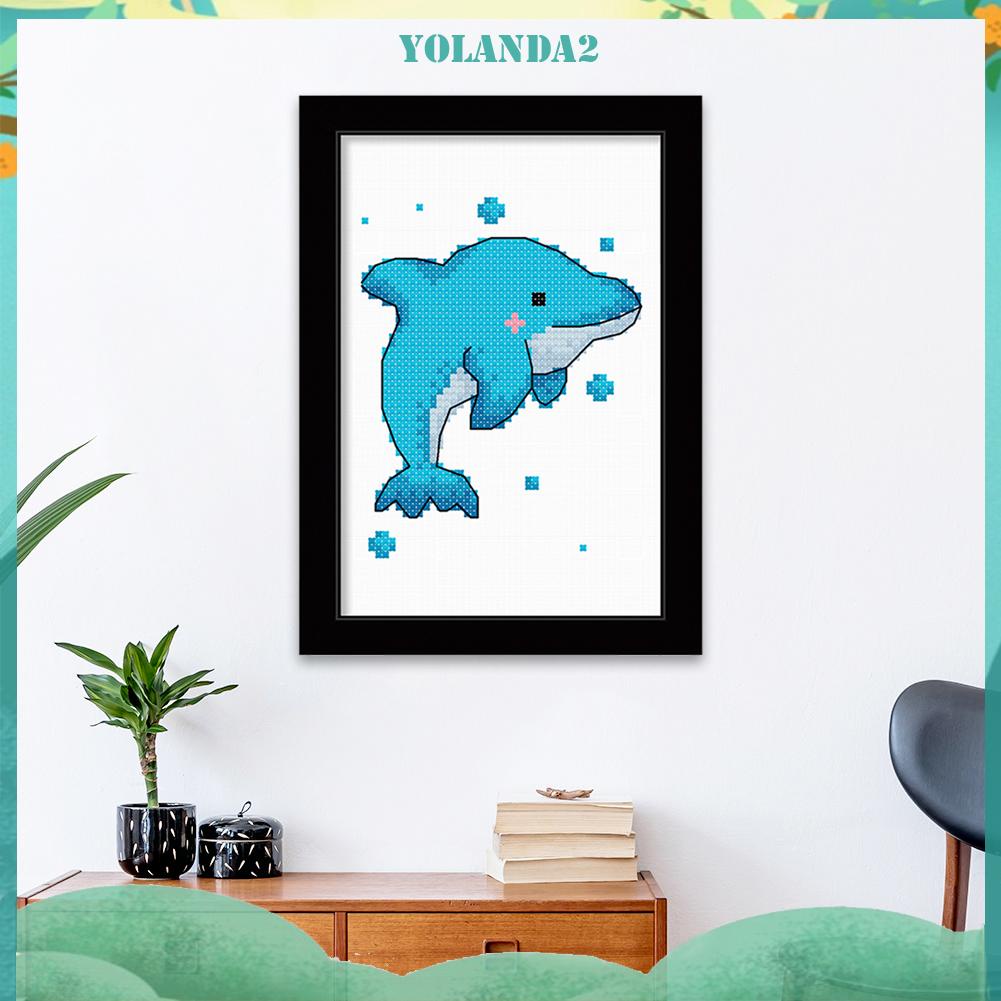 Tranh Thêu Chữ Thập Hình Động Vật 11ct 25x20cm