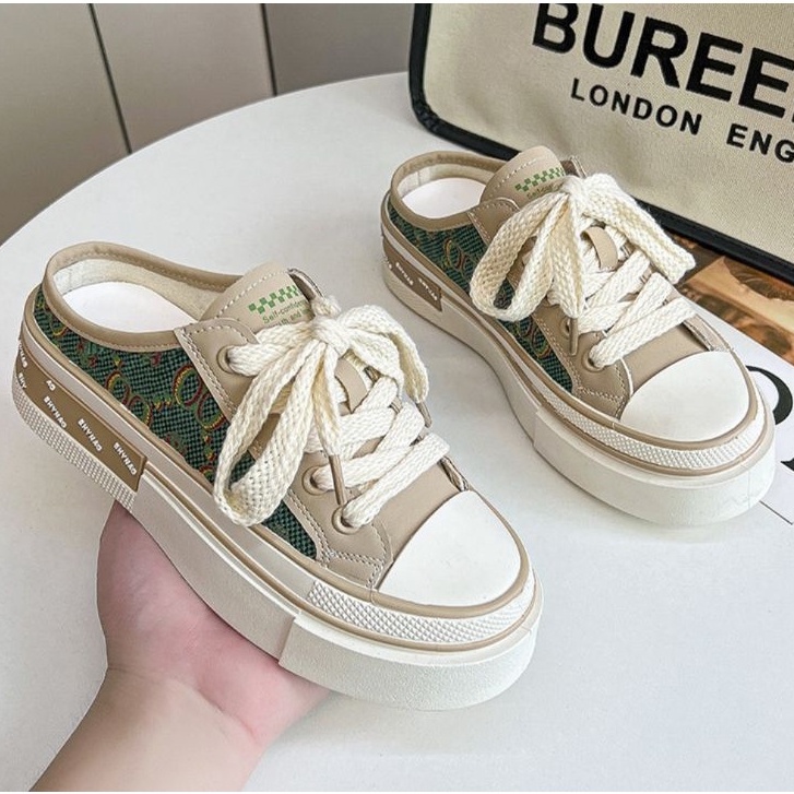 Giày sục nữ đế cao pha mầu cá tính, giày thể thao nữ siêu đẹp hottrend 2022 mã HV 16