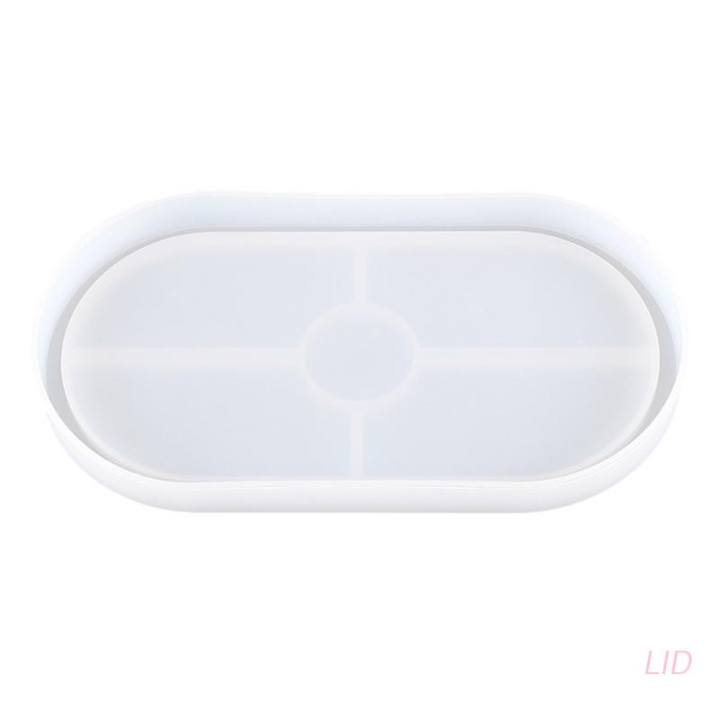 Khuôn Silicone Làm Giá Đỡ Ly Cốc Hình Oval Tiện Dụng DIY