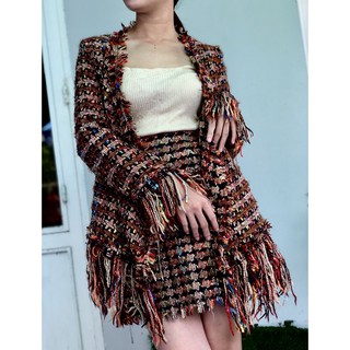 Áo dạ tweed chốt live cho khách 520