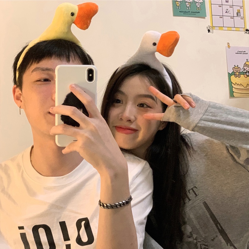 Băng đô hình chú vịt dễ thương phong cách Hàn Quốc