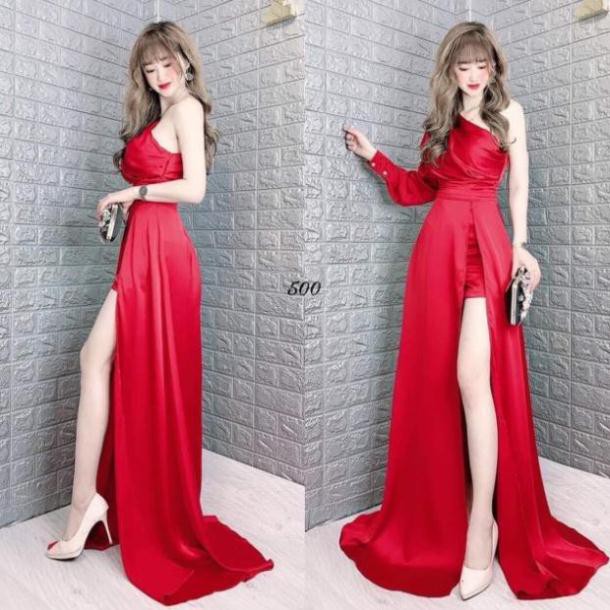 ĐẦM TAY VAI PHỒNG XÈ ĐÙI BÓ EO CON KIẾN - MS99Y MMR