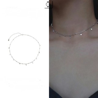 Dây chuyền bạc 925 vòng cổ nữ bi tròn