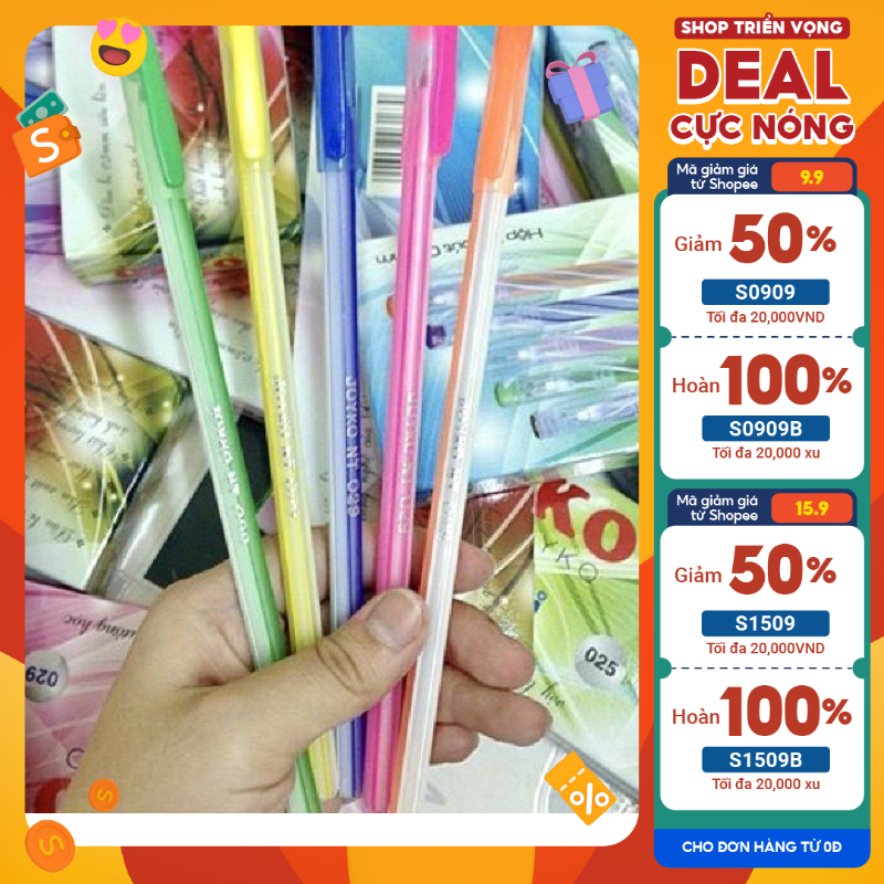 COMBO 5 Bút Bi Nến Penko Nẻt 0.5mm. HÀNG CÔNG TY CHÍNH HÃNG