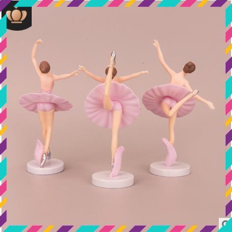 Mô hình 3 cô gái múa bale siêu đáng yêu,dễ thương dùng trang trí bàn làm việc và góc học tập