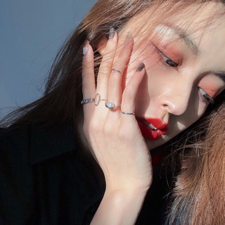 [ PHỤ KIỆN NHẪN ] NHẪN MIDI RING SET 5 CHIẾC SÀNH ĐIỆU CÁ TÍNH