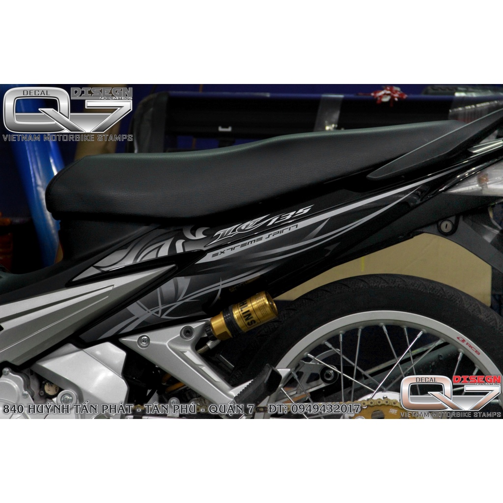 TEM RỜI EXCITER 2010 ĐEN BẠC