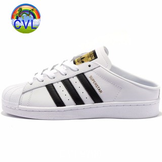 Adidas Superstar W Ad Fx0527 Half-Slippers And Slip-On Sneakers 50th Anniversary Classic All-match Sneakers