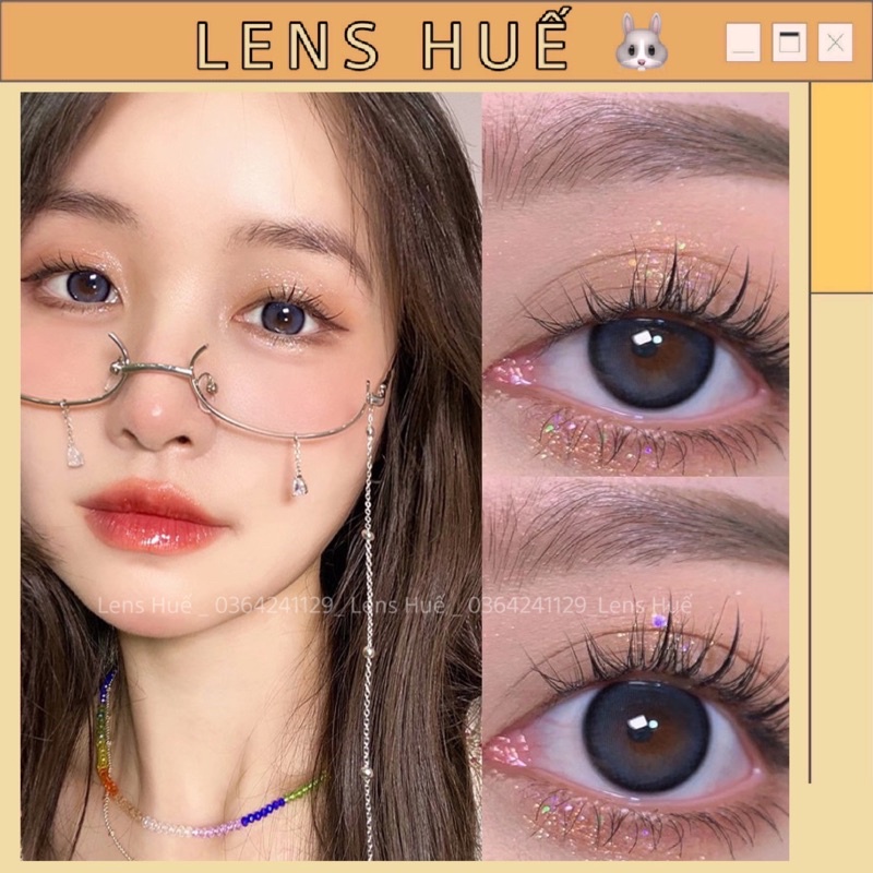 Lens ( kính áp tròng ) MÀU XANH blue tây giãn nhẹ tone Hàn quốc - lens xanh biển Korea - Made in Korea 🧡