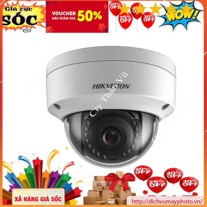 Camera quan sát IP Hik 4MP Có Poe Có Mic, mã DS-2CD1143G0-IUF