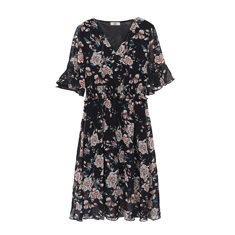 DM1173 - Đầm chiffon hè cho người mập hàng nhập