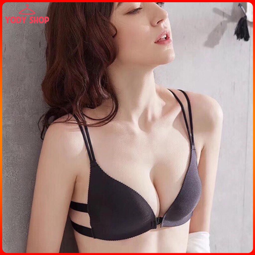 Combo 2 áo ngực su đúc cài trước, áo bra, áo lót không gọng đệm bàn tay 810