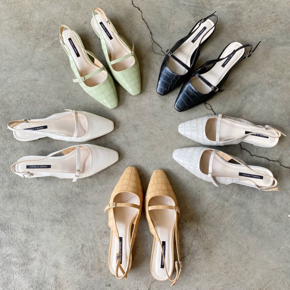 SANDAL TRỆT NỮ SLINGBACK CAPELLA VINTAGE 2P