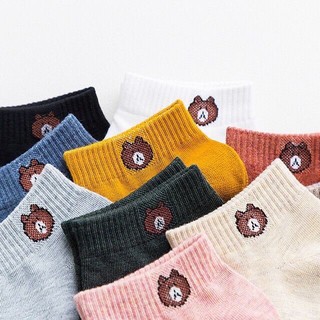 SET 5-10 ĐÔI TẤT GẤU BROWN ( KÈM TÚI ĐỰNG)
