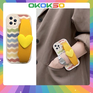 Suitable for OPPO Reno7pro mobile phone shell reno6/reno5/5pro new cartoon wave love wristband all-inclusive anti-fall mobile phone shell soft shell couple model Reno2F/4Z/R17