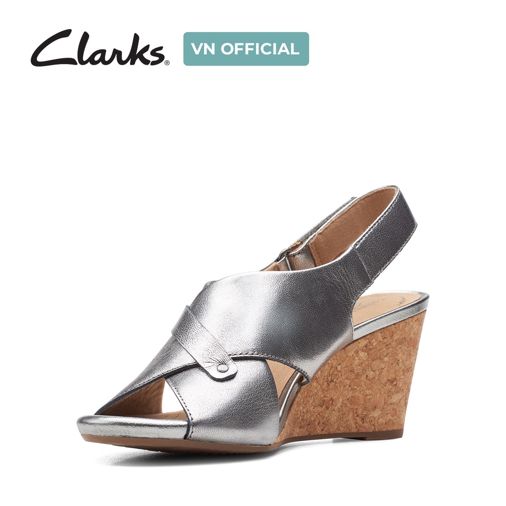 Giày Xăng Đan Đế Bằng Nữ CLARKS Margee Eve Màu Metallic