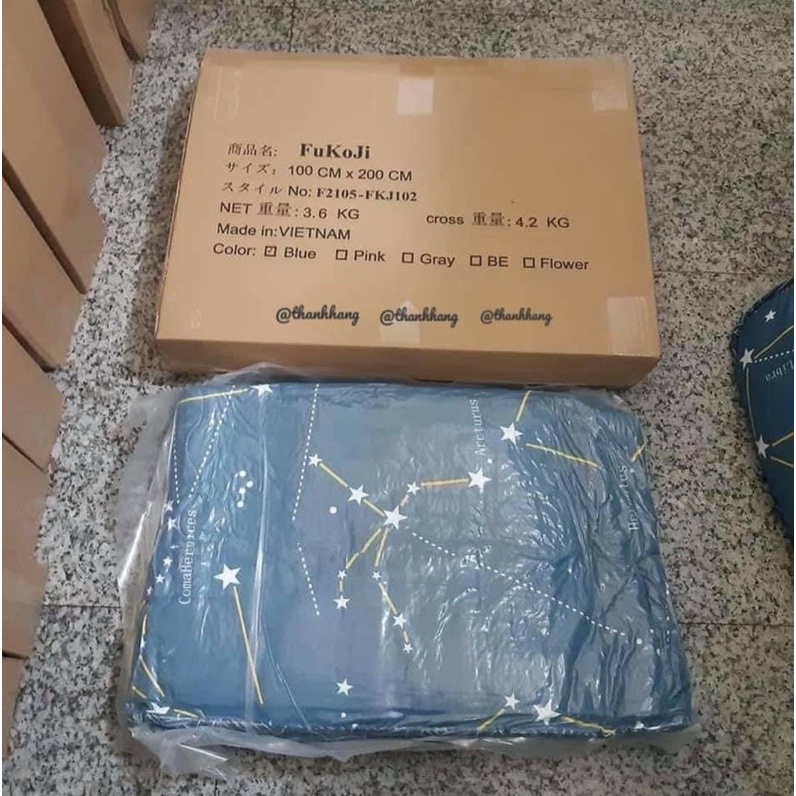 Nệm Topper, đệm bông trải sàn xuất Nhật, Đệm topper bông gòn xuất Nhật cao cấp , đủ kích thước