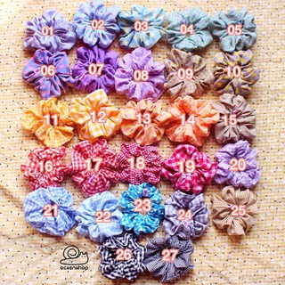 Ốc Sên Shop - Scrunchie caro 1~15