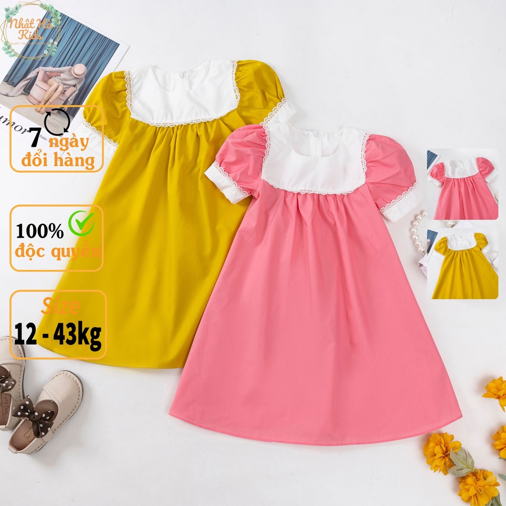 Váy bé gái G63 size đại từ 12-43kg chất liệu vải thô cao cấp siêu xinh cho bé mùa hè