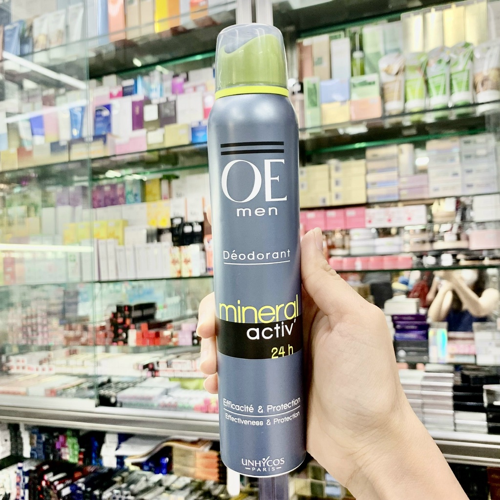 Xịt khử mùi nước hoa OE Nam khô thoáng ngăn tiết mồ hôi hương thơm nam tính Linh Giang chính hãng