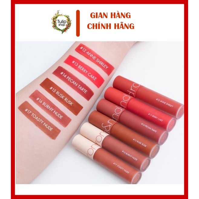 Son kem lì cực nhẹ môi Romand Zero Velvet Tint 5.5g ver2