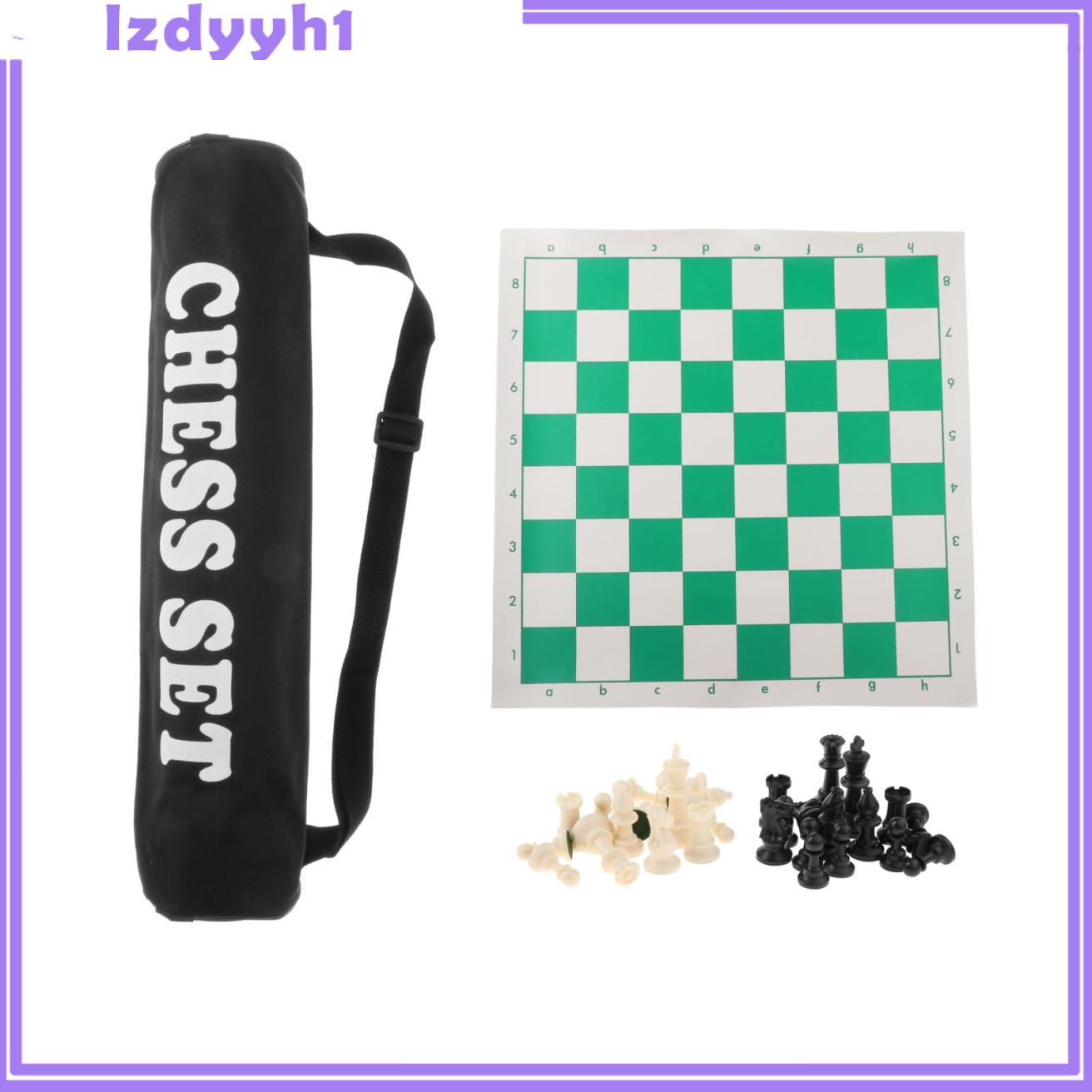 JoyDIY FOLDING PORTABLE CHESS SET BOARD GAME 15X3 INCH TOURNAMENT FOR KIDS HOME PARTY