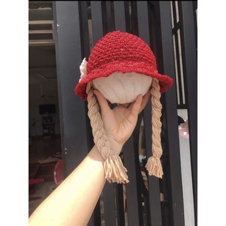 mũ nón tóc giả bé gái