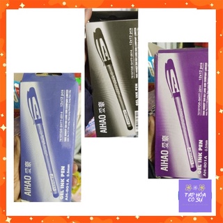 Hộp 12c bút chữ a, gel nước aihao xanh, đen, tím-cs125