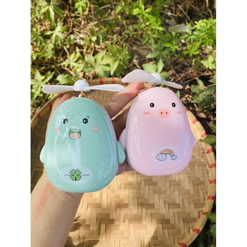 Quạt thú 3in1 kèm gương, đèn led, quạt | BigBuy360 - bigbuy360.vn