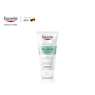  Sữa Rửa Mặt dành cho da nhờn mụn Eucerin Pro ACNE Cleansing Foam 50g