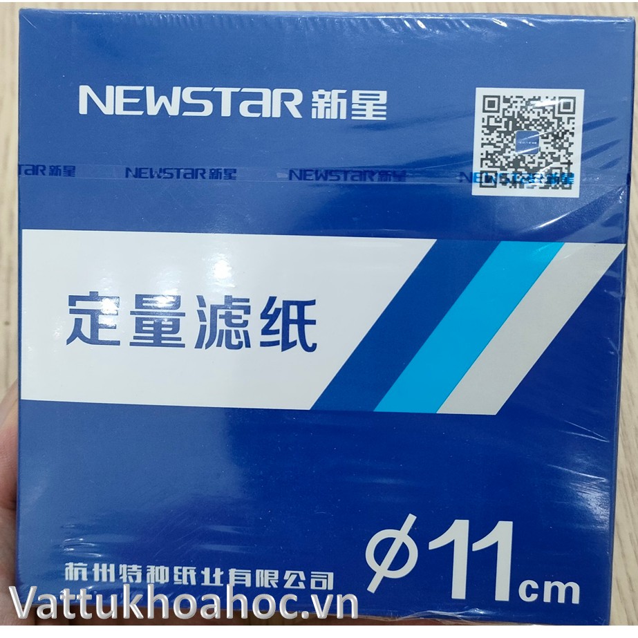 Giấy lọc định lượng (giấy lọc không tro)  NEWSTAR phi 11cm