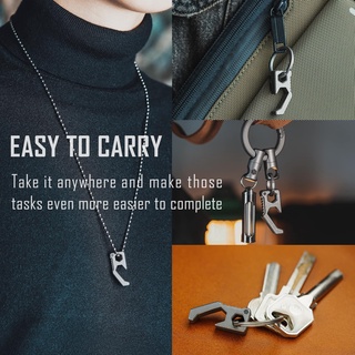 Mở nắp chai móc khóa Titanium KeyUnity KA13