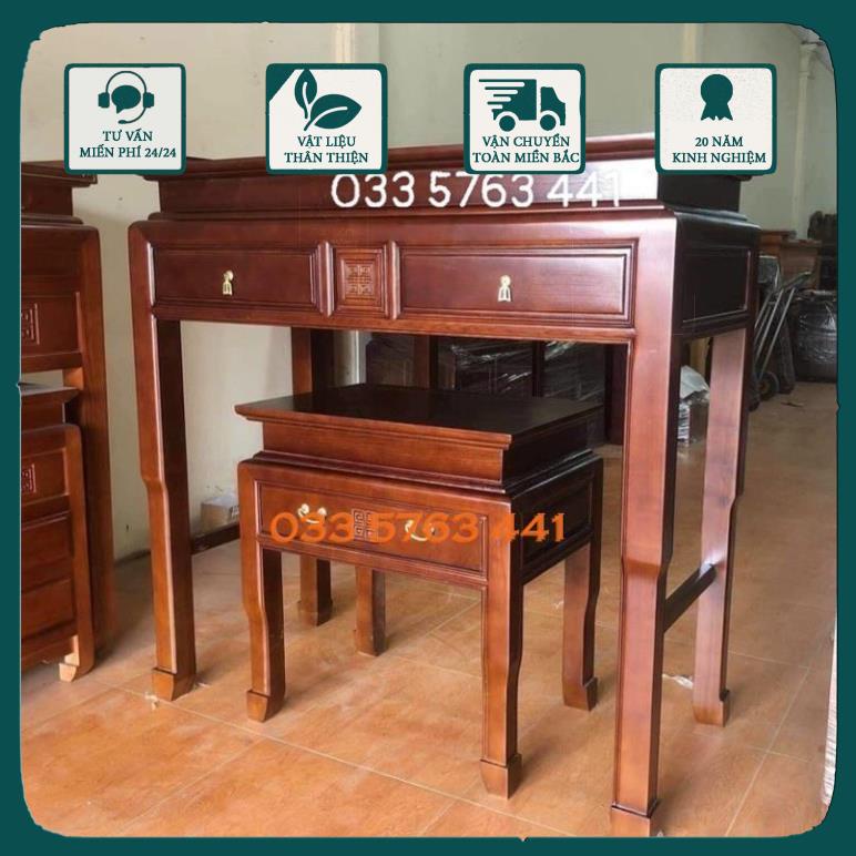GIÁ GỐC - Bàn thờ trên gỗ sồi nga - bàn trên