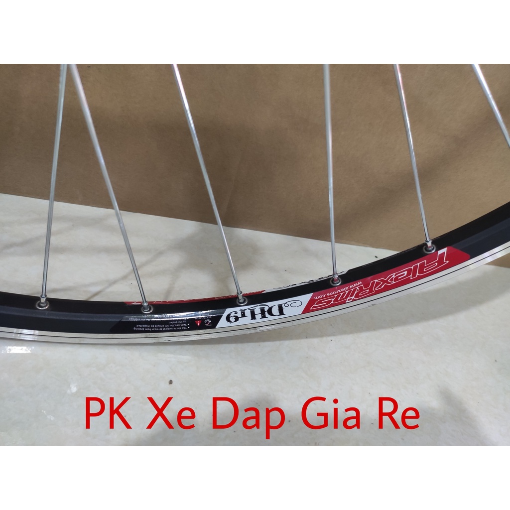 Bộ vành xe đạp bánh 700C, Vành Alexrims cao cấp đan sẵn Moayo bạc đạn, líp vặn, phanh đĩa, phanh U,V - PK Xe Dap Gia Re