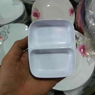Đĩa gia vị đôi nhựa phíp