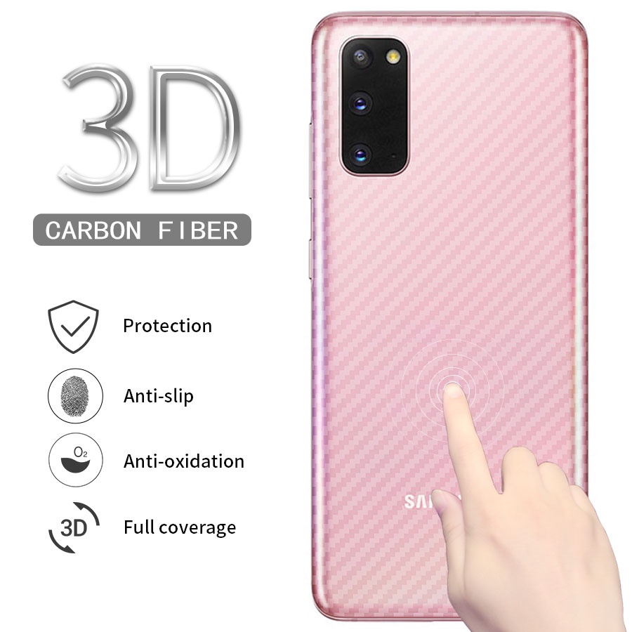 Miếng dán mặt lưng cacbon chống vân tay,xước Cho Samsung Galaxy S8 S9 S10 S20 S21 S22 S23 Plus Note 8 9 10 20 Ultra