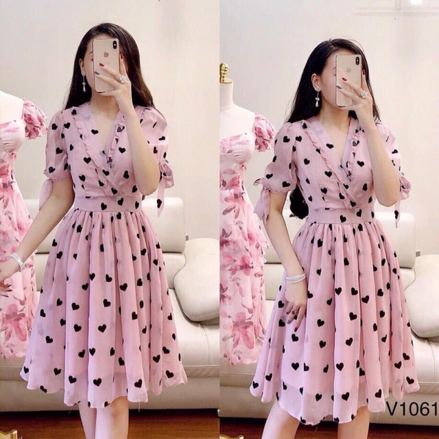 Đầm Voan Bèo Tay Lỡ Cực Xinh