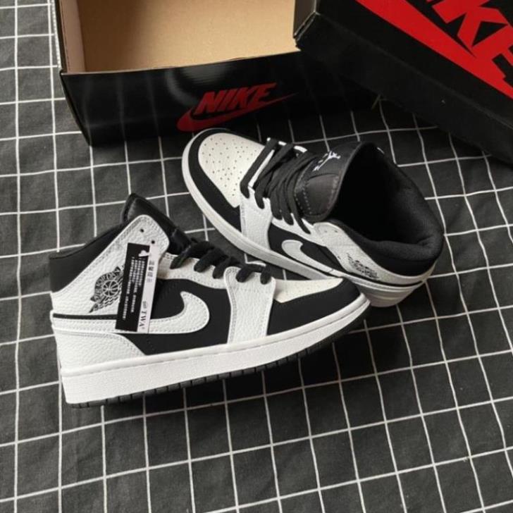 BIG SALE [Full box+giấy gói] giày Jordan 1 panda da lộn cao cấp