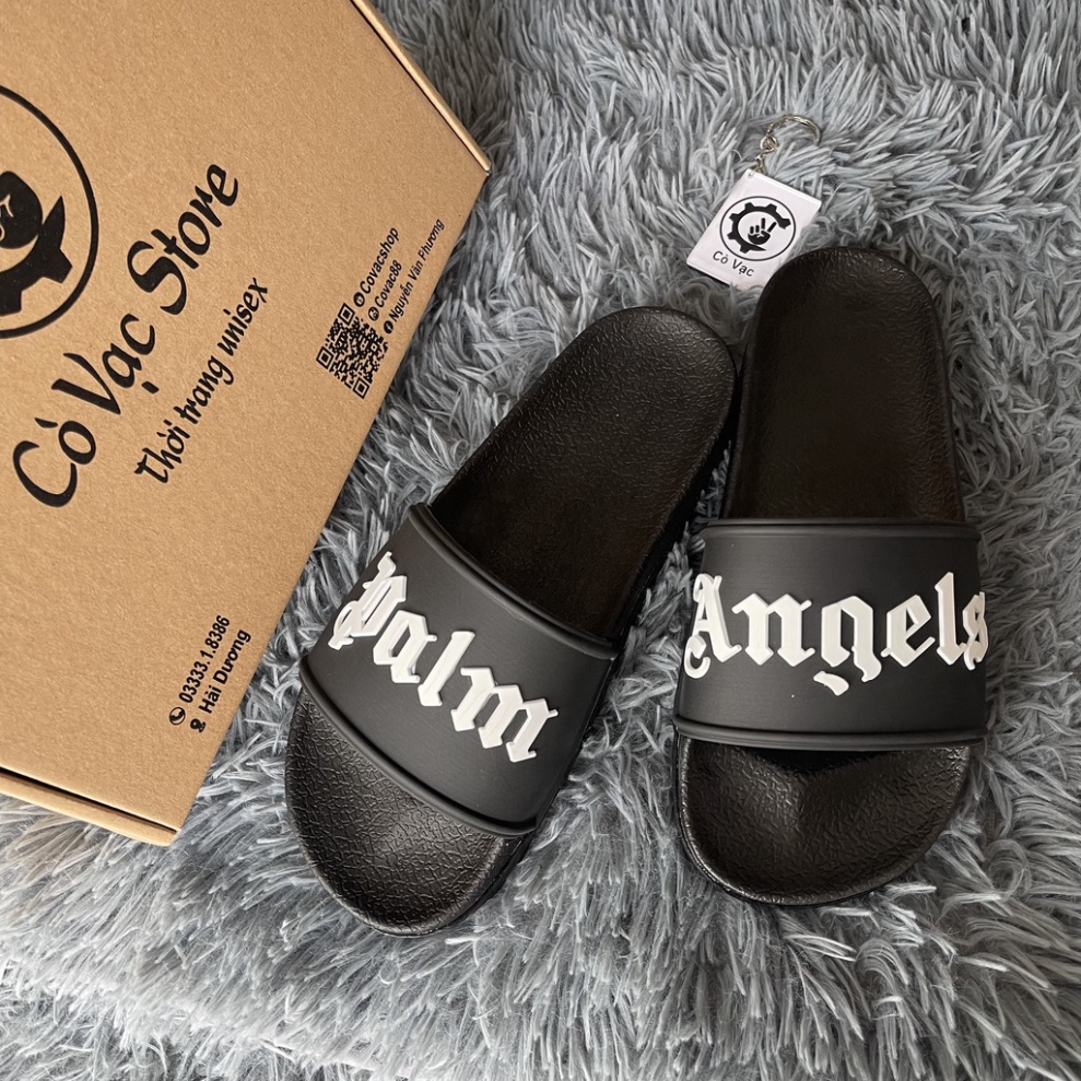 Dép Nam Cao Cấp Palm Angels đế kép đúc cao su non chống trơn trượt_Cò Vạc Shop