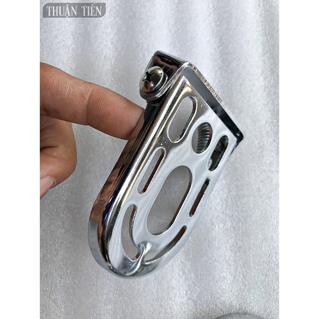 GÁC CHÂN XẾP INOX PHỤ CHẾ CHÂN PHUỘC TIỆN DUNG, CÓ THỂ LINH ĐỘNG CHẾ ĐƯỢC NHIỀU NHIỀU LOẠI XE THÔNG