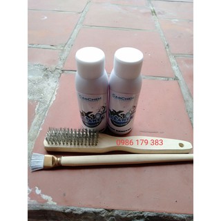 2 lọ X30 tẩy lốc máy, đầu bò và bộ chổi đế vệ sinh máy