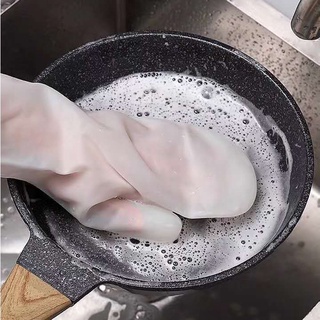 Găng Tay Rửa Chén Bát Silicon Tạo Bọt