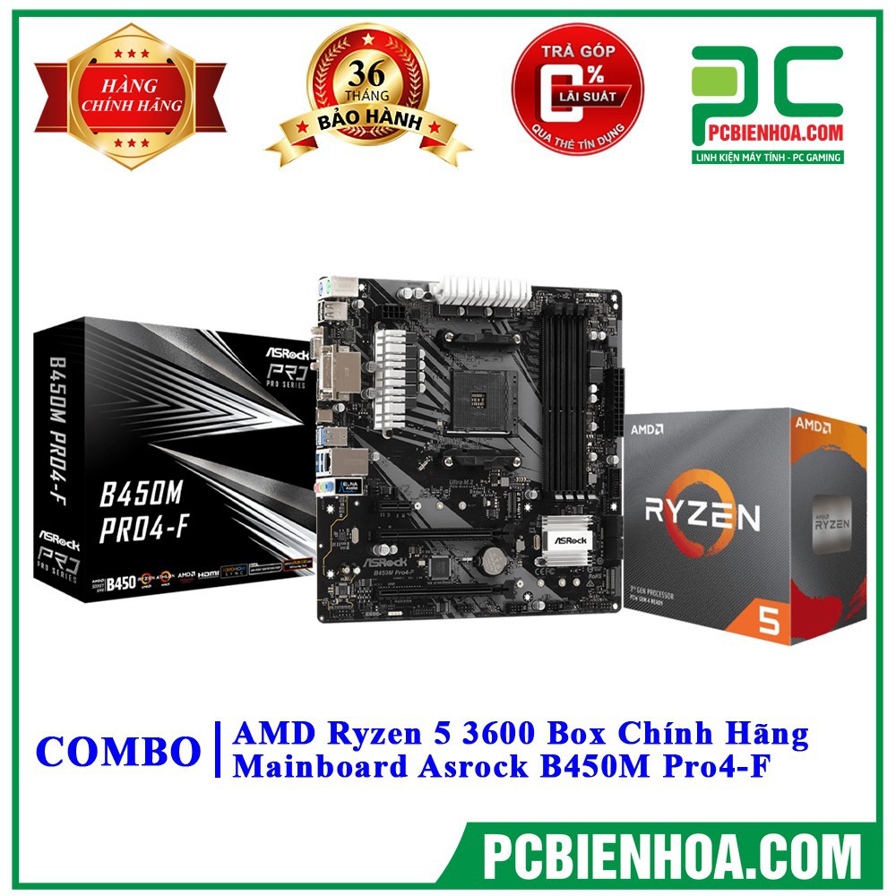 Combo Ryzen 5 3600 + Mainboard (AsusASrockMSI) TẶNG BÀN DI CHUỘT GAMING