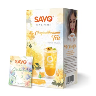 SAVO TRÀ THẢO MỘC HOA CÚC - Chrysanthemum Herbal Tea (Hộp 20 túi - Hộp 12 túi)